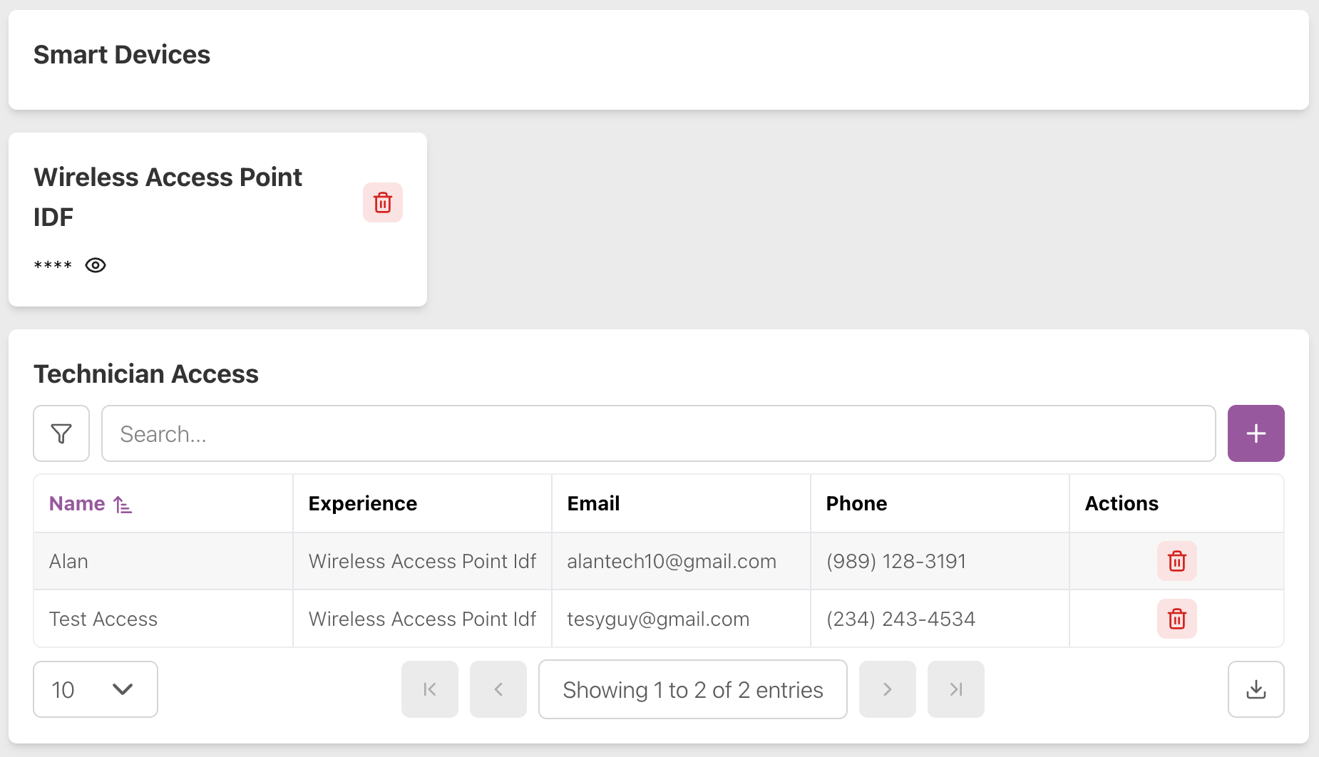 My Properties IoT Access